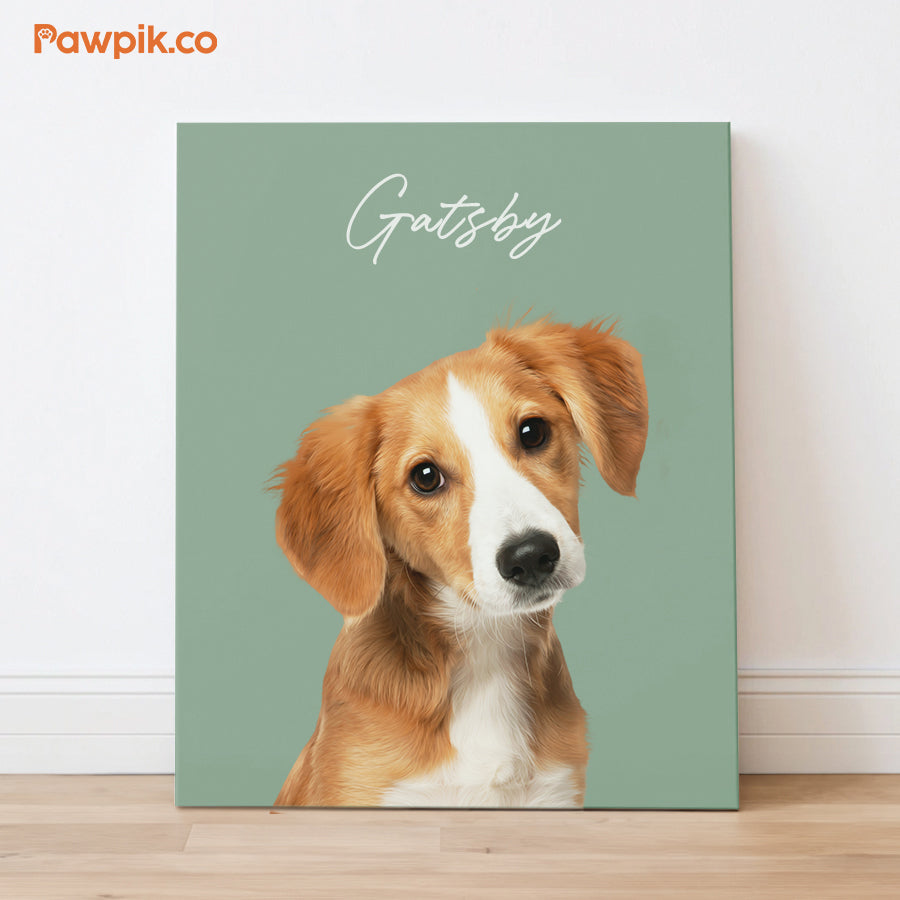 Adorable Personalized Pet Portrait Vertical Poster - Gift For Dog Lovers (N1)