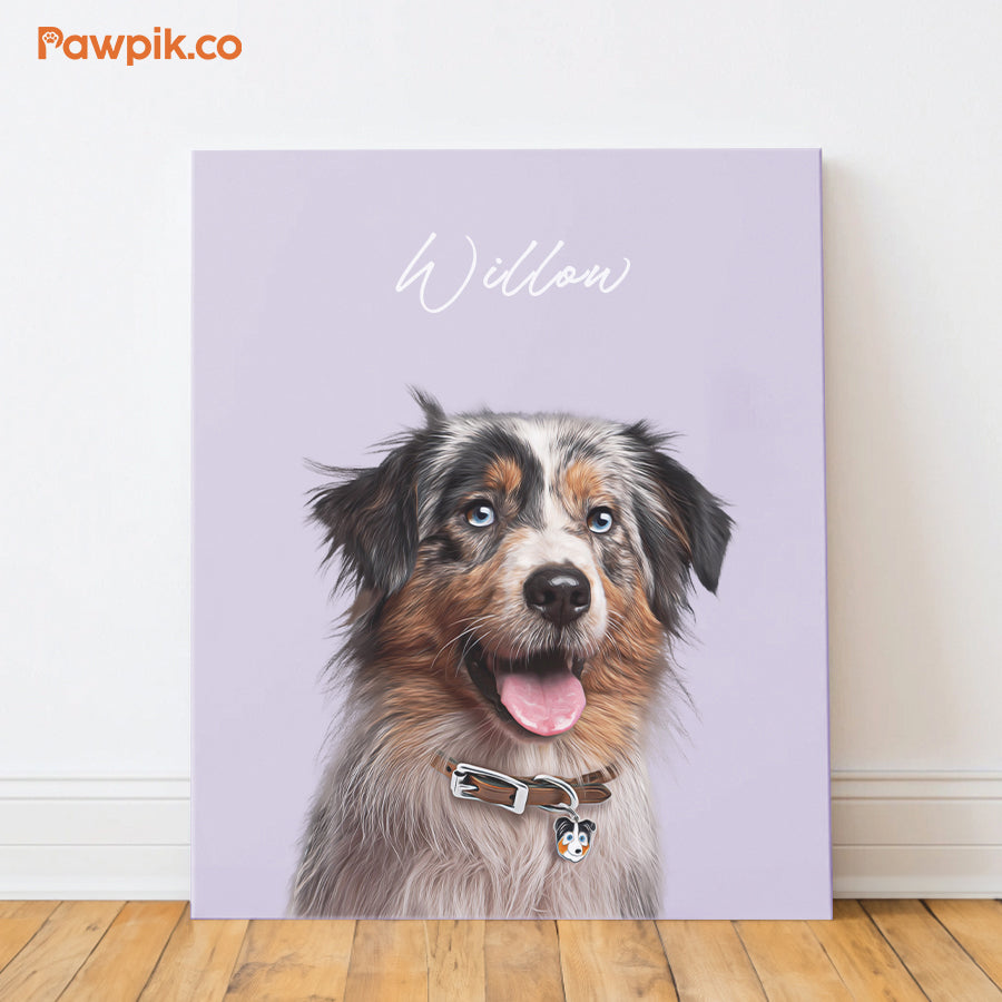 Adorable Personalized Pet Portrait Vertical Poster - Gift For Dog Lovers (N1)