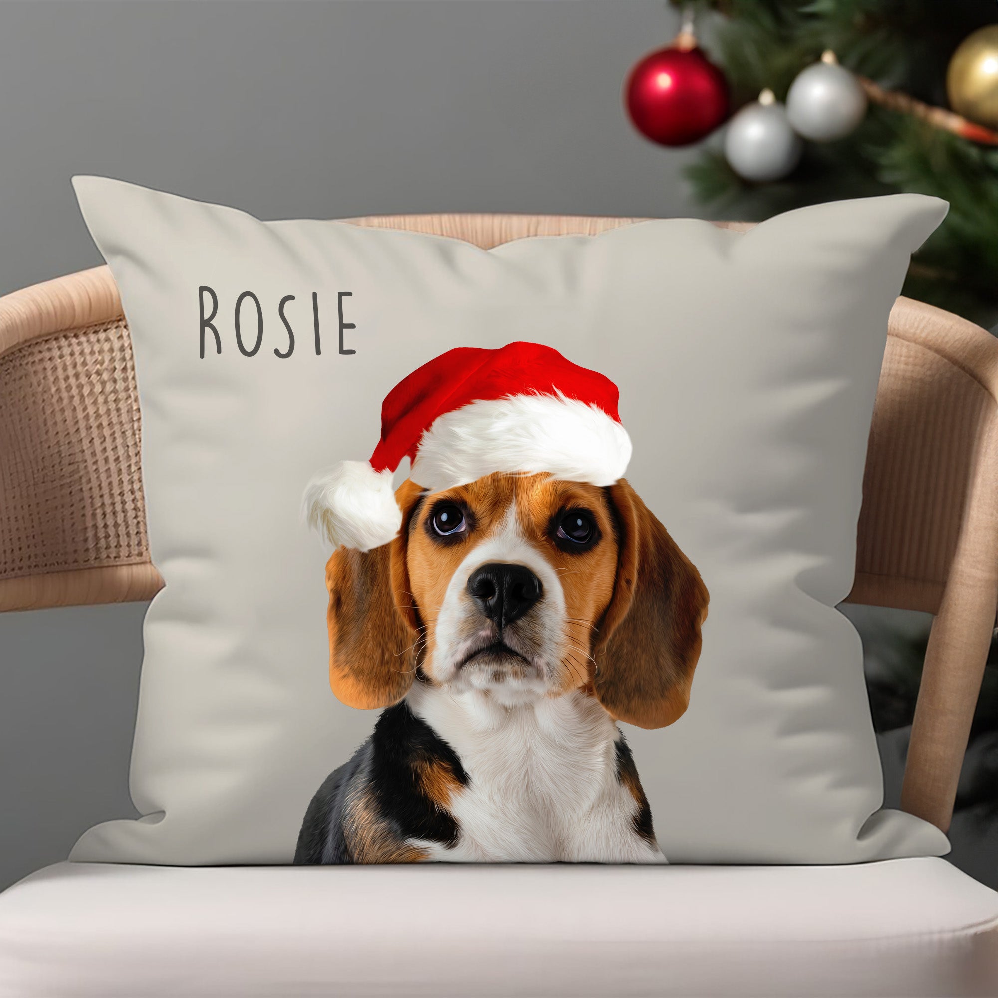 Custom Adorable Pet Photo, Personalized Square Pillowcase - Christmas Gift For Pet Owners