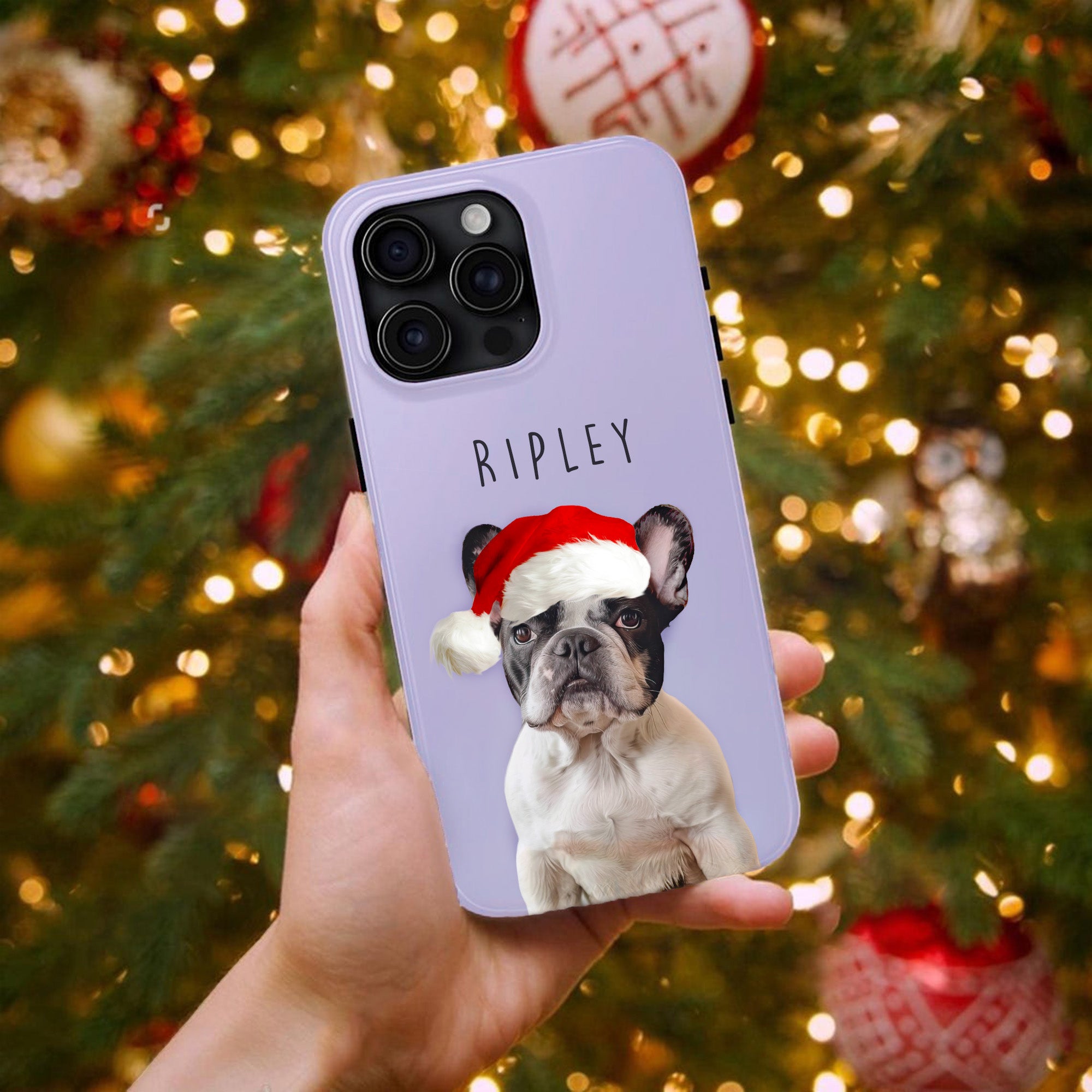 Custom Adorable Pet Photo, Personalized Tough Phone Case - Christmas Gift For Pet Owners