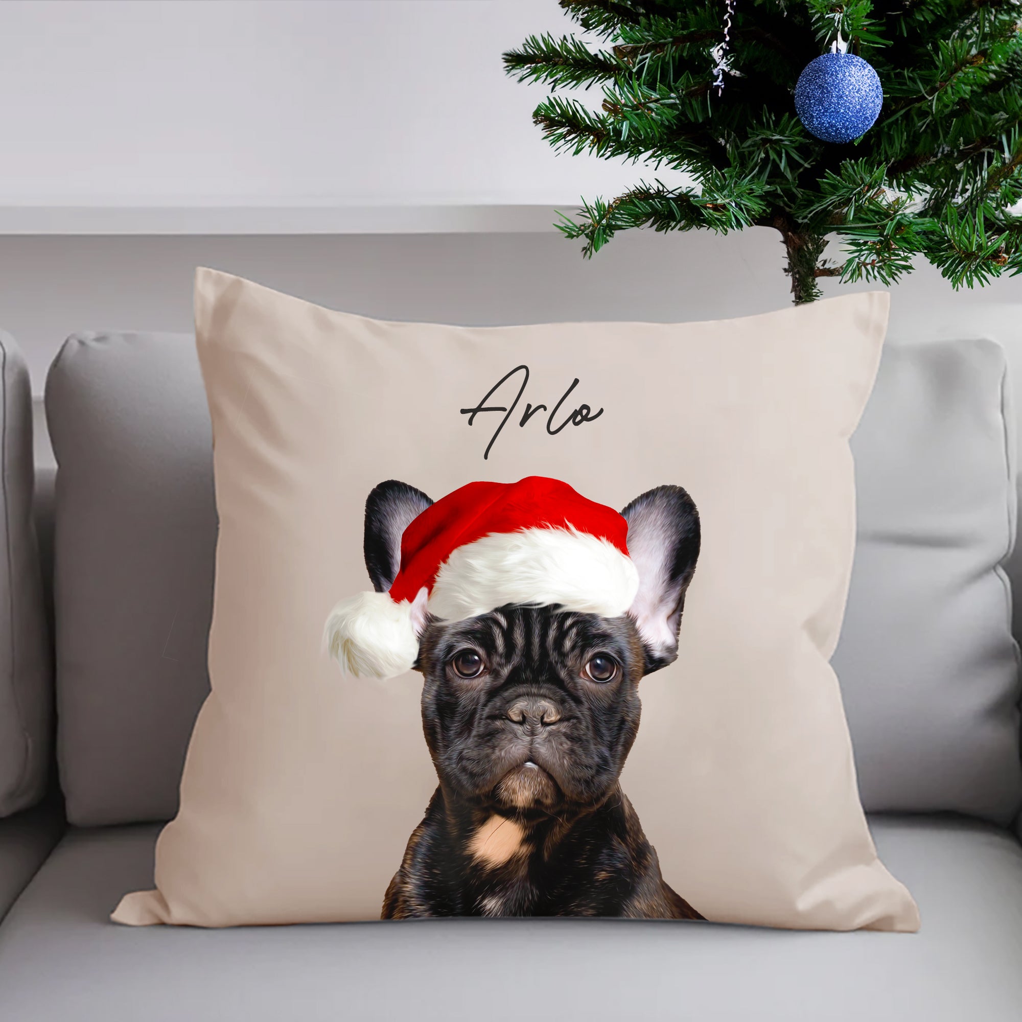 Custom Adorable Pet Photo, Personalized Square Pillowcase - Christmas Gift For Pet Owners