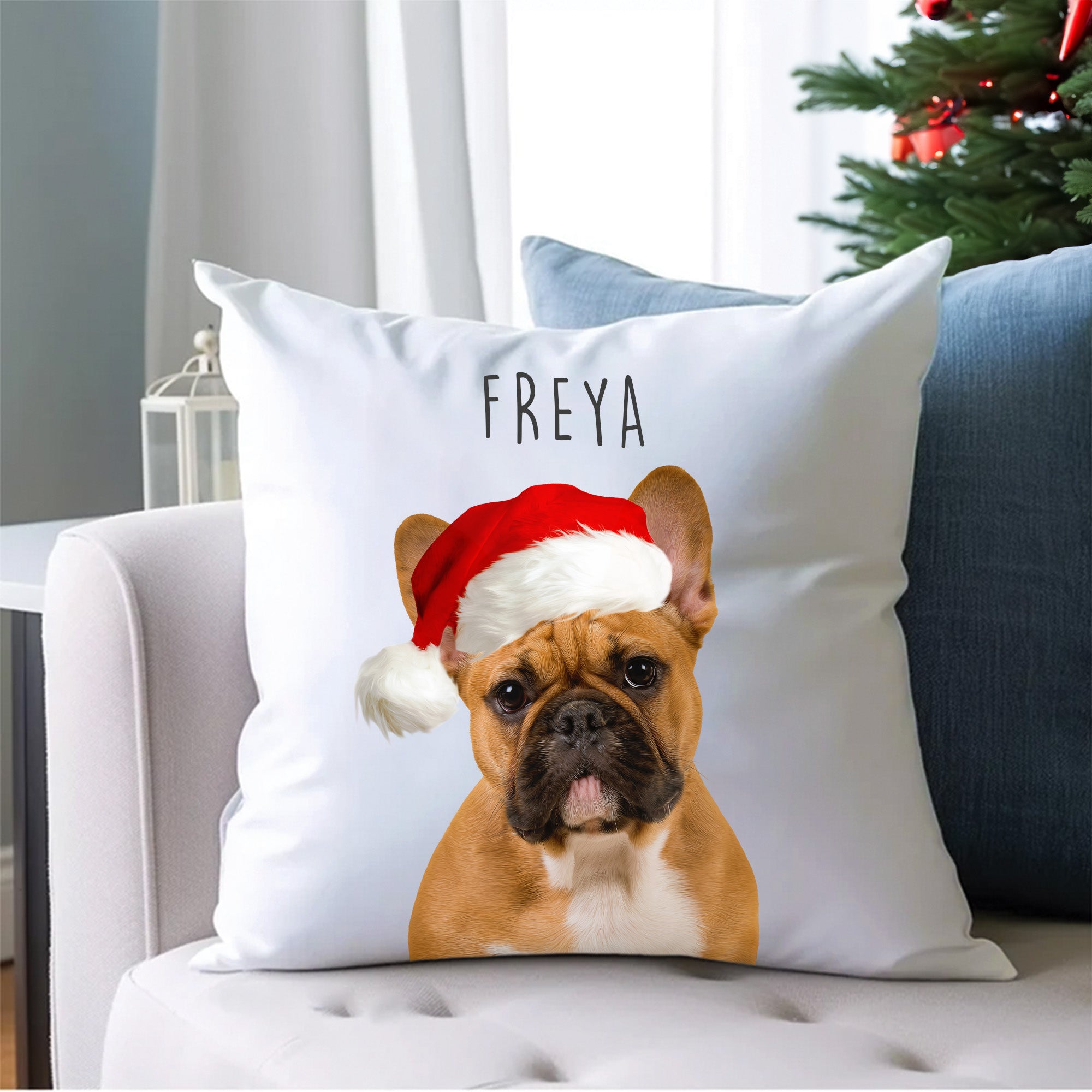 Custom Adorable Pet Photo, Personalized Square Pillowcase - Christmas Gift For Pet Owners