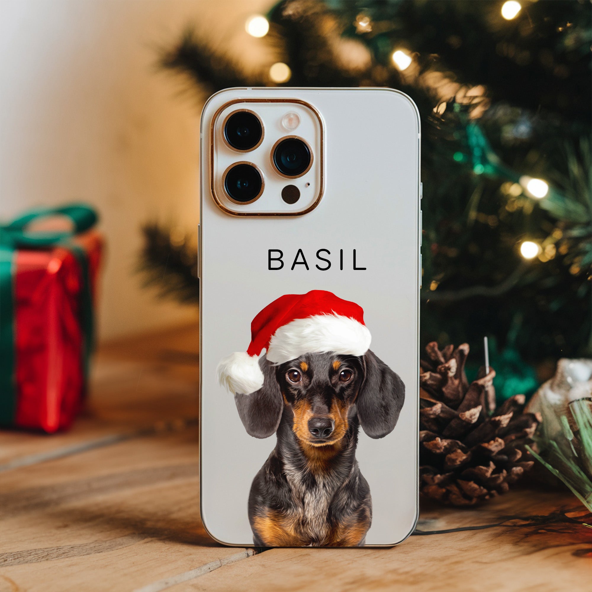 Custom Adorable Pet Photo, Personalized Tough Phone Case - Christmas Gift For Pet Owners