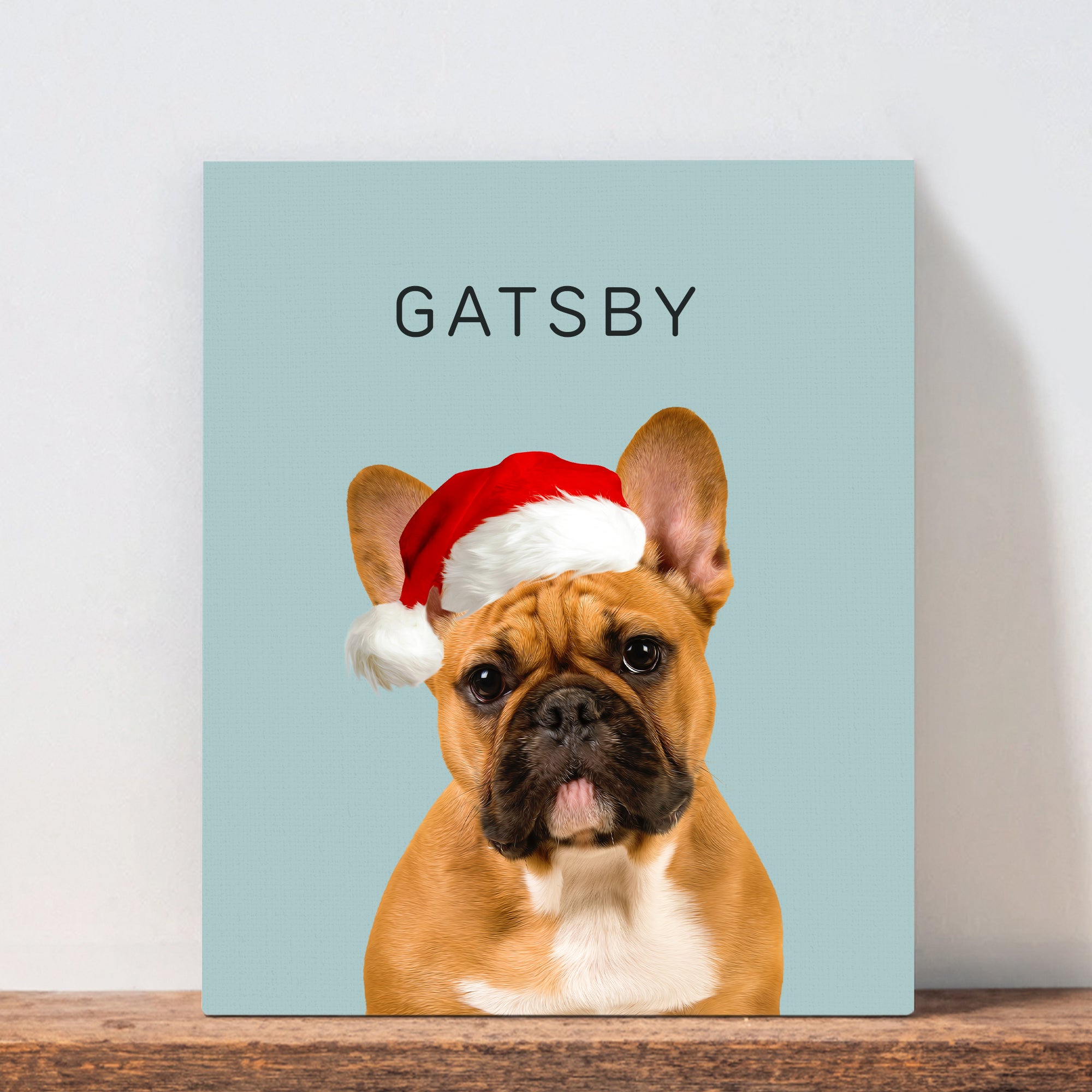 Custom Adorable Pet Photo, Personalized Canvas - Christmas Gift For Pet Owners