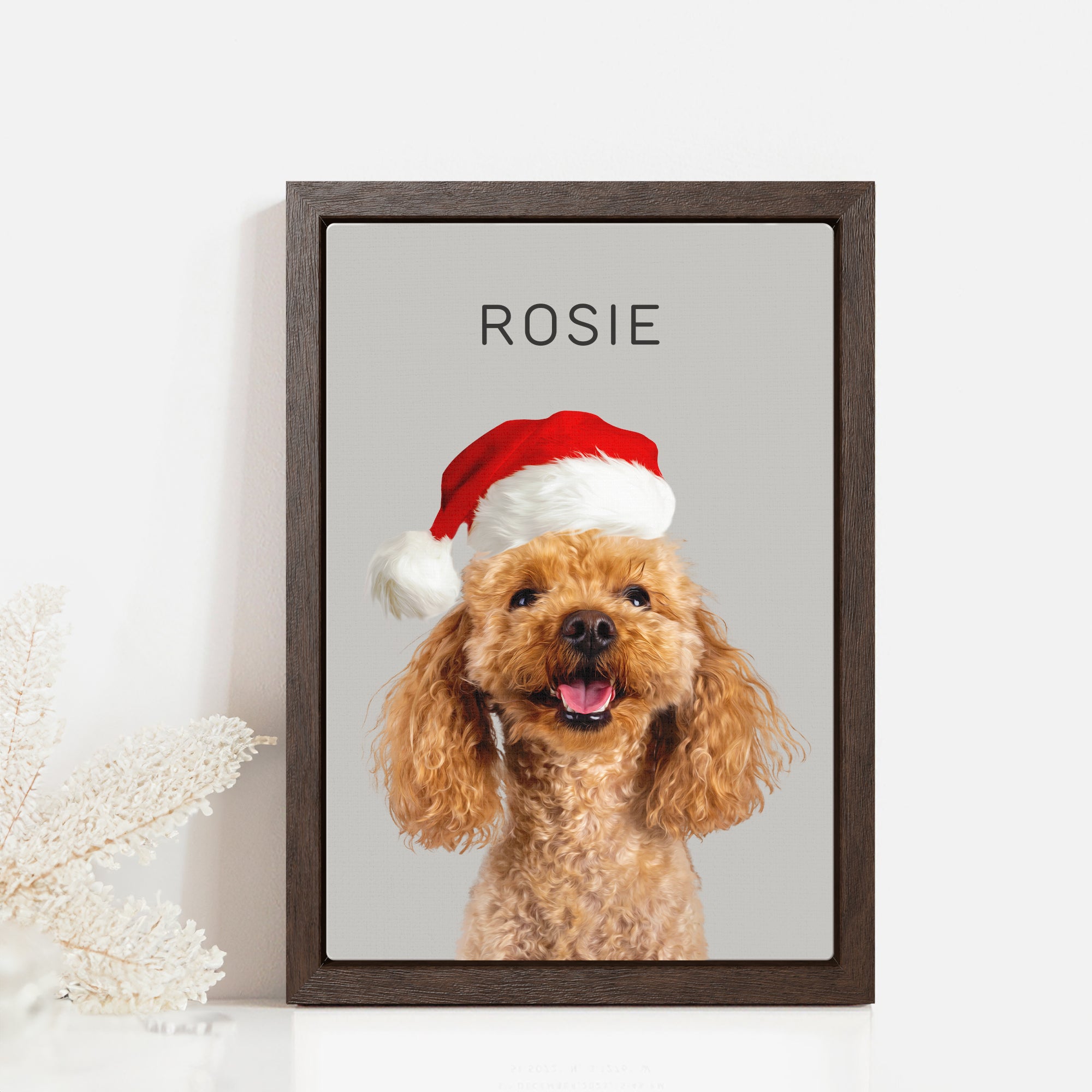 Custom Adorable Pet Photo, Personalized Canvas - Christmas Gift For Pet Owners