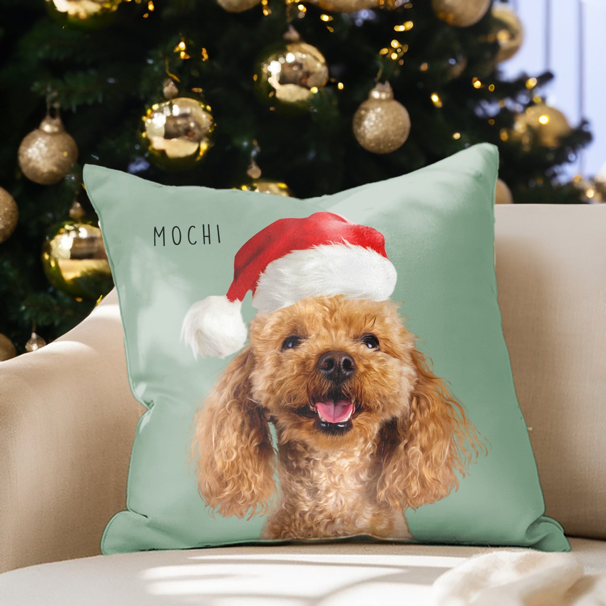 Custom Adorable Pet Photo, Personalized Faux Pillowcase - Christmas Gift For Pet Owners