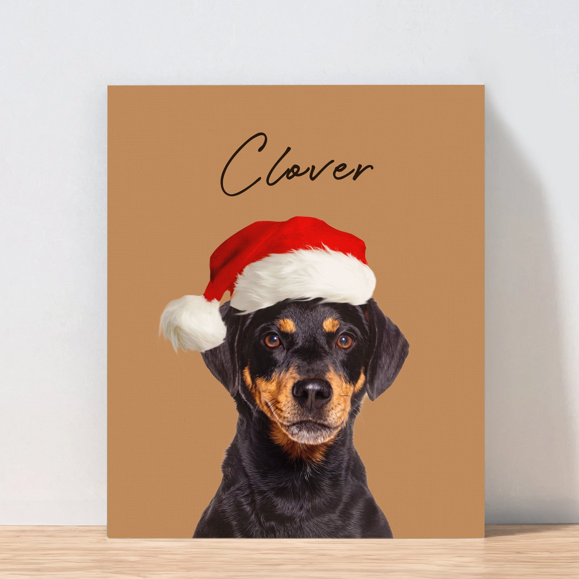Custom Adorable Pet Photo, Personalized Canvas - Christmas Gift For Pet Owners