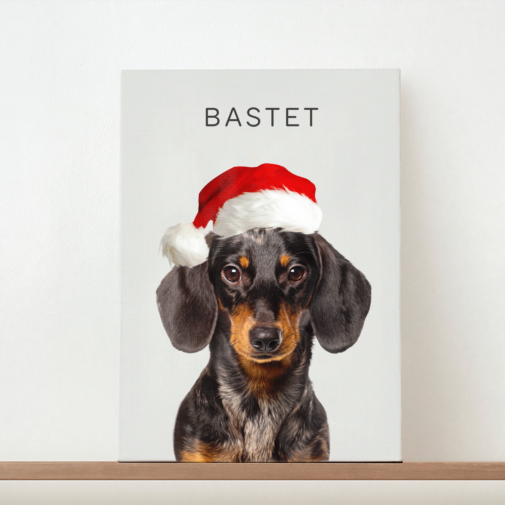Custom Adorable Pet Photo, Personalized Canvas - Christmas Gift For Pet Owners