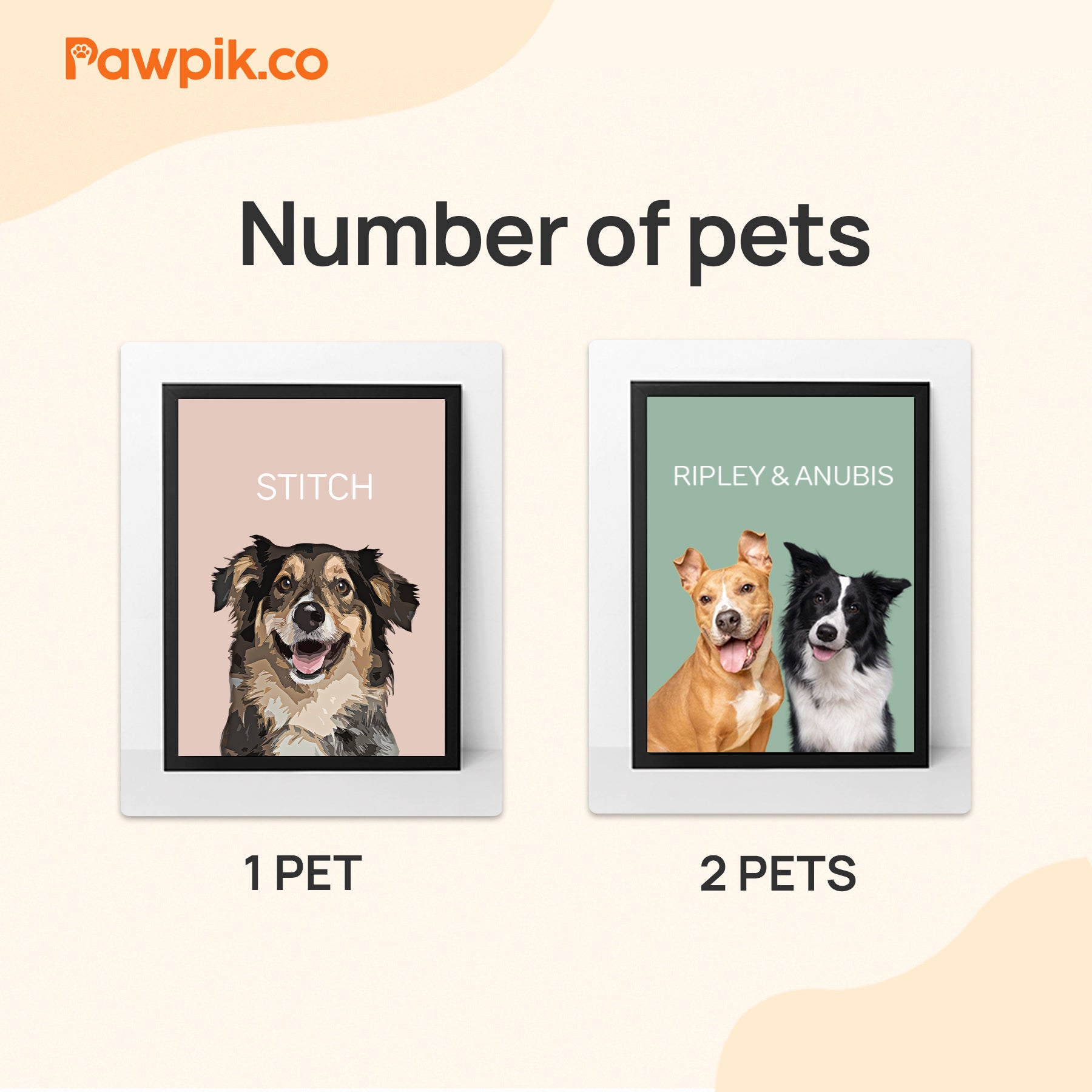 Super Cute Custom Pet Portrait Vertical Frame Canvas - Gift For Bestie