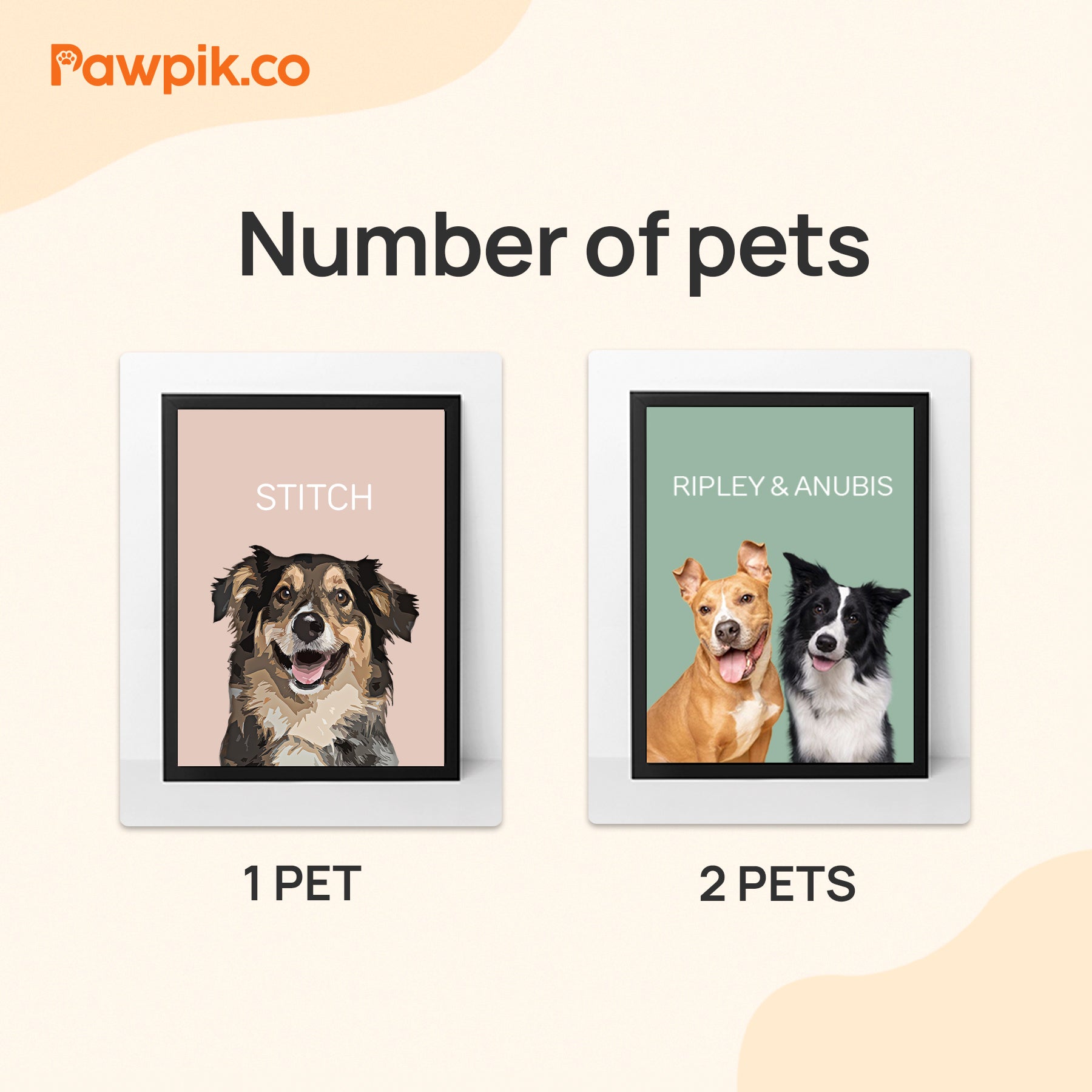Super Adorable Custom Pet Cartoon Vertical Frame Poster - Gift For Dog Lovers