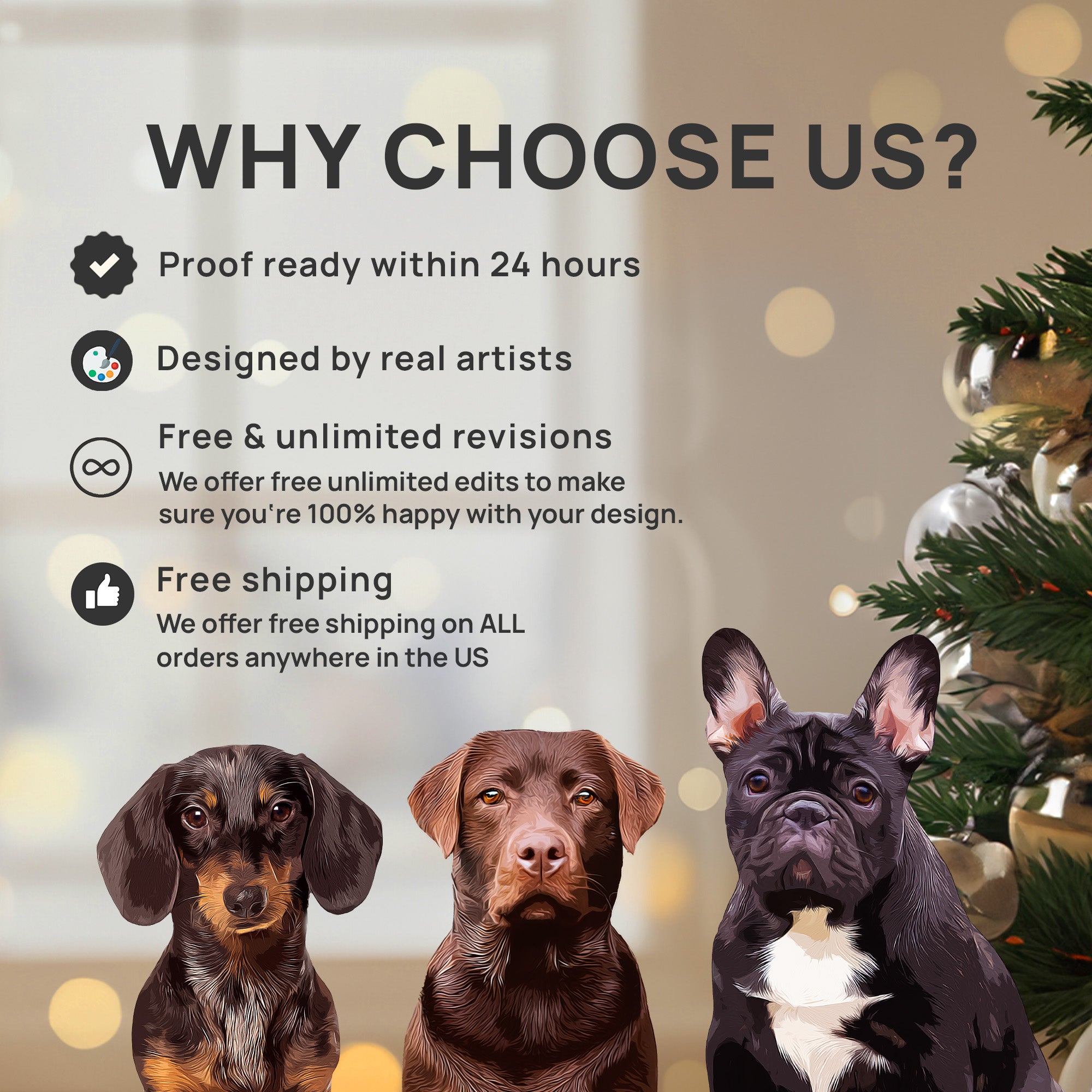 Custom Charming Pet Photo, Personalized One-Side Printed Glass Ornament - Christmas Gift For Pet Owners