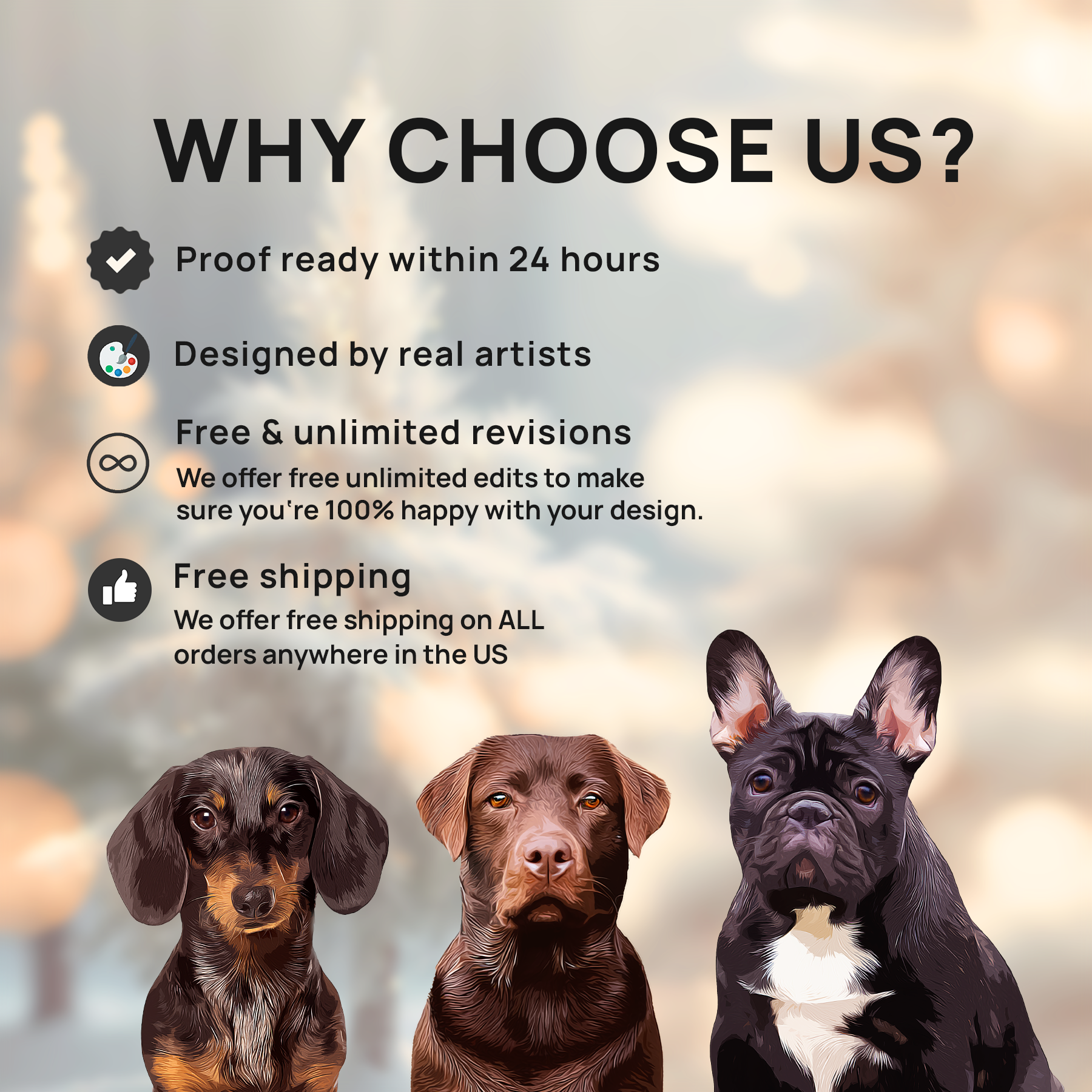 Custom Adorable Pet Photo, Personalized Poster - Christmas Gift For Pet Owners