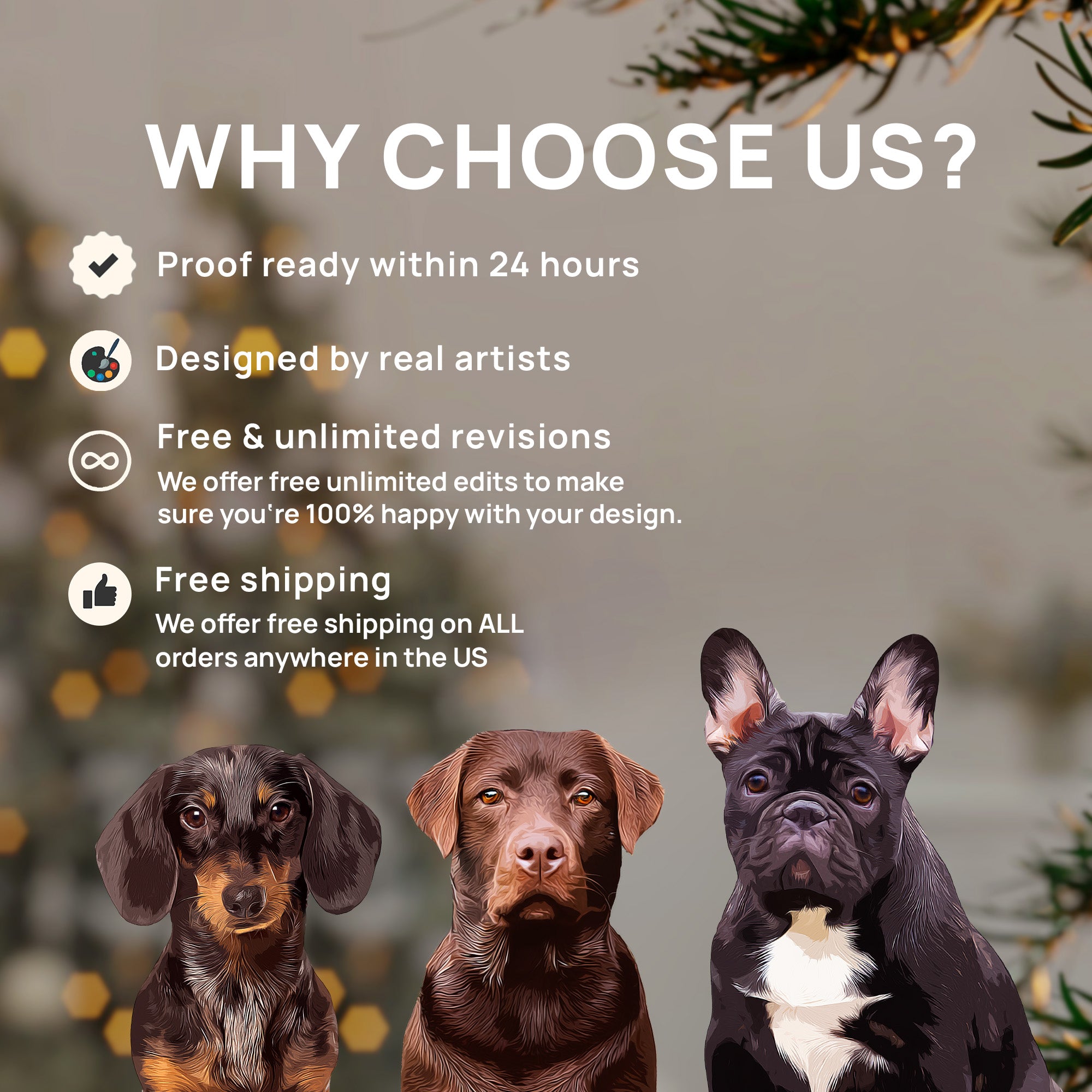 Custom Lovely Pet Photo, Personalized One-Side Printed Ceramic Ornament - Christmas Gift For Pet Lovers